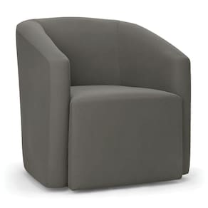 Poltrona Decorativa Orgânica Stella Max Suede Grafite D03 - D`rossi
