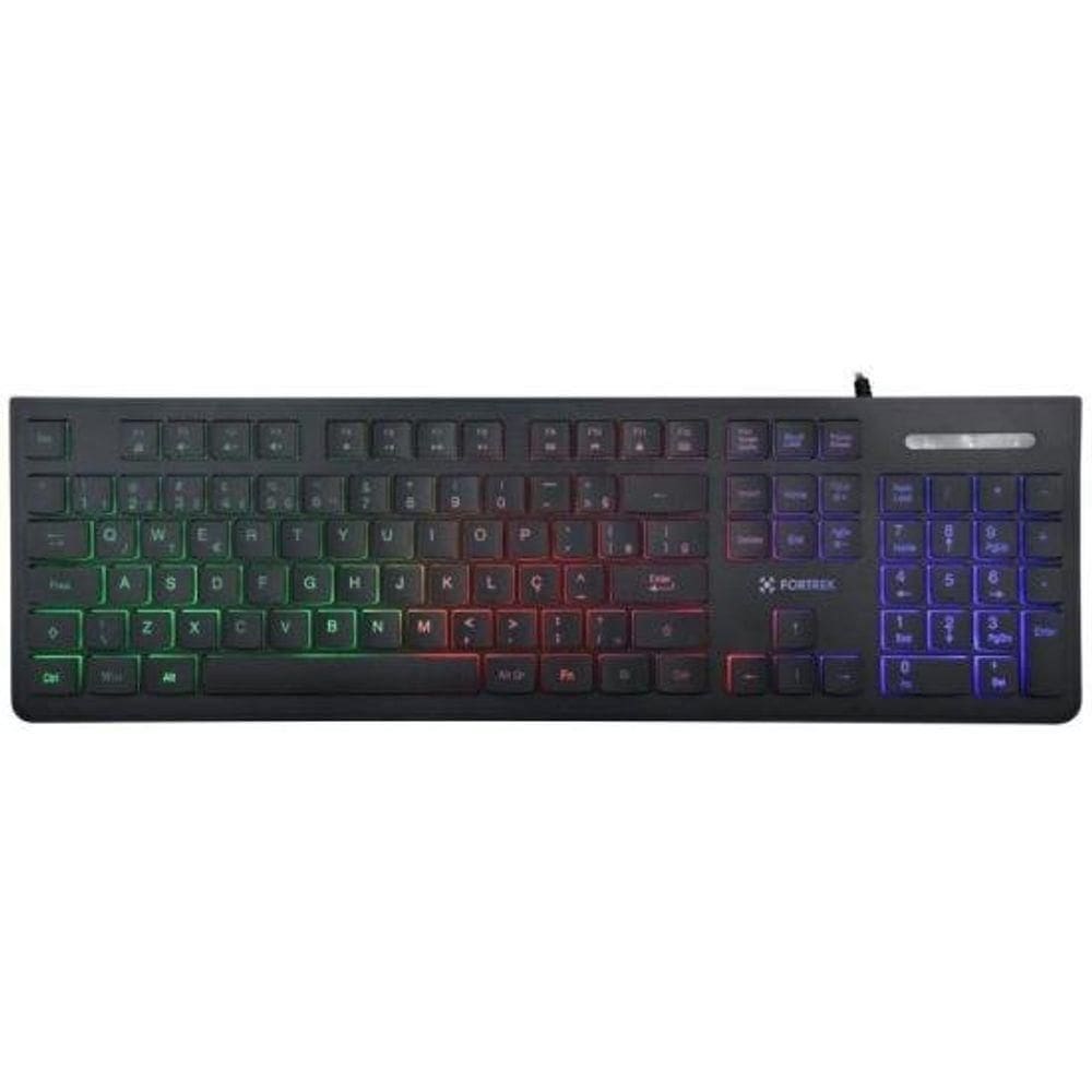 Teclado Gamer Multimídia Fortrek Black Eagle Preto [f002]