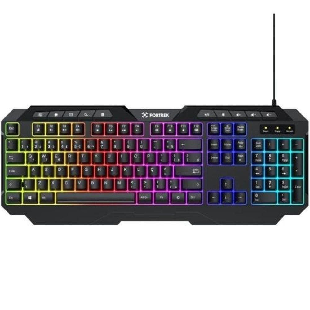 Teclado Gamer Multimidia Fortrek Shortcut Preto [f002]