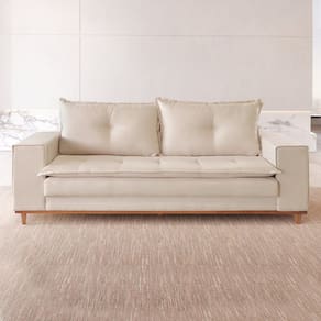 Sofá 4 Lugares 220cmX 92cm X 81cm Caparaó Bege