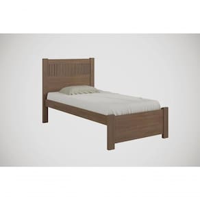 Cama Solteiro Ripada Primícia Plus - D` Doro Castanho/ripado