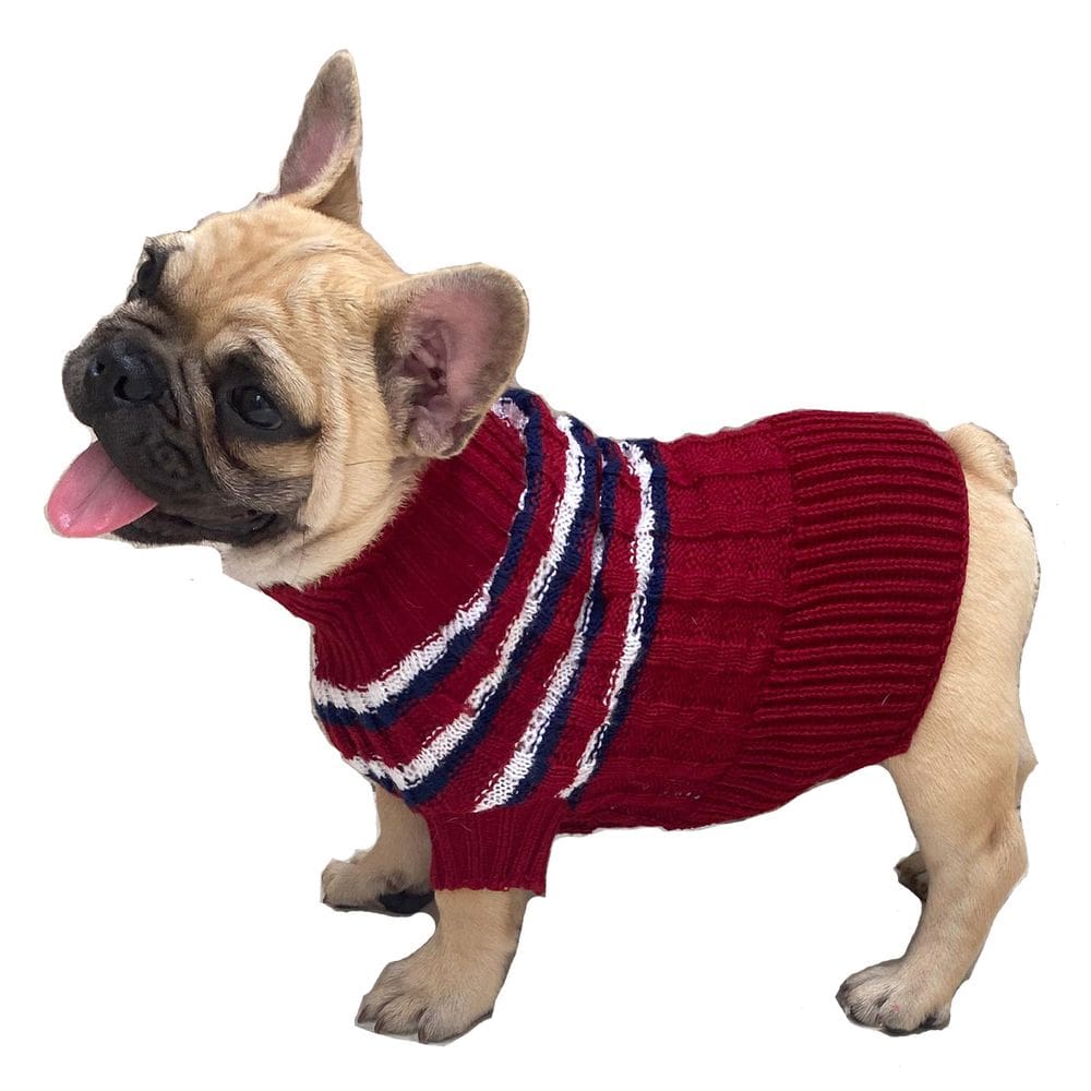 Roupinha Pet Katlen Tricot Vestido Listra