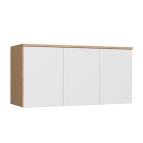 Modulo Aéreo 3 Portas Elegantes 150cm Angelin|Blanc