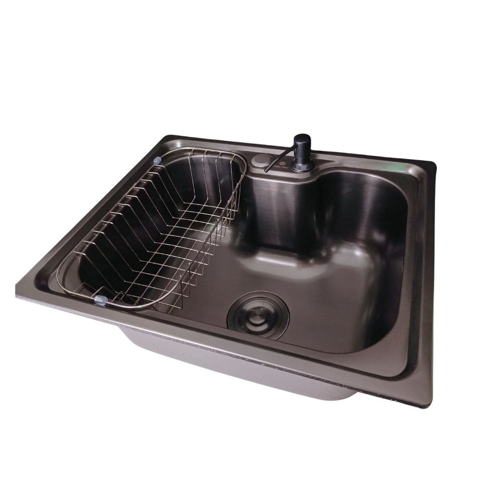 Cuba Gourmet Cozinha Aço Inox Com Acessórios 60x42cm Preta Simples Preta