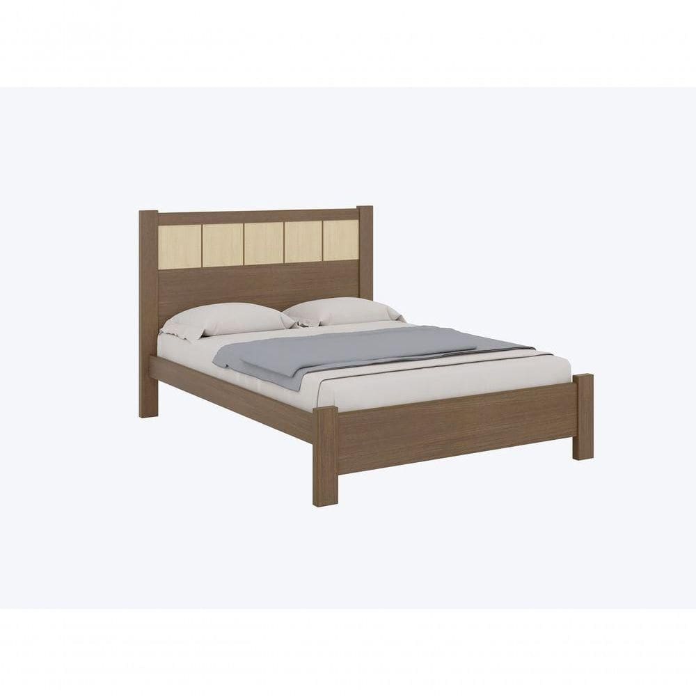 Cama Casal Primícia Plus 100% Mdf - D` Doro Castanho/linho