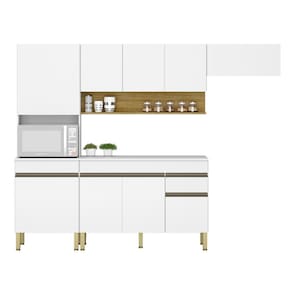 Conjunto de Armarios Modulados Line com 9 Portas e 1 Gaveta