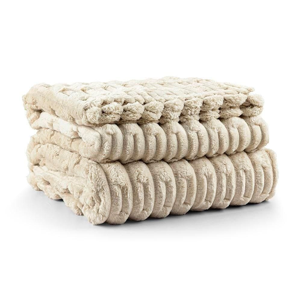 Cobertor Queen Polar Manta Flannel Ultrasoft - Almond