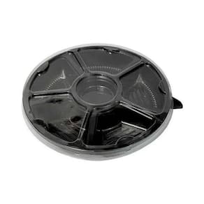 Bandeja 5 Divisórias Preta G 550 - Galvanotek