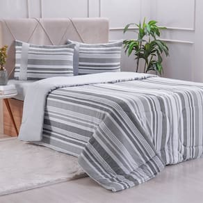 Edredom Queen Bella Cama Malha 125g/m² 100% Algodão 220x240cm