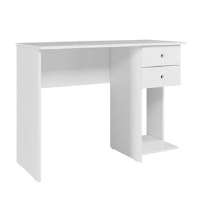 Mesa Escrivaninha 4115 2 Gavetas Branco - Qmovi Branco