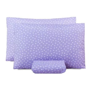 Jogo De Lençol Queen Classic Estampado 160 Fios 3 Peças - Poa Lilas