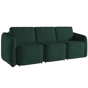 Sofá Cama Casal Para Sala 246cm Polska K04 Veludo Verde - Mpozenato