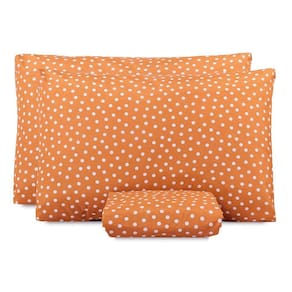 Jogo De Lençol Queen Classic Estampado 160 Fios 3 Peças - Poa Terracota