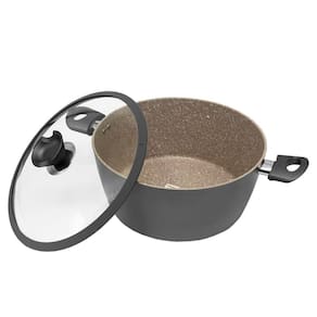 Caçarola Antiaderente 2,6l A Indução Revestida Em Granito 20cm