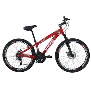 Bicicleta Freeride Aro 26 Freio Disco 21v Vermelho Viking X