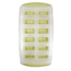 Forma De Gelo Retangular Fundo Silicone - Verde Claro - Quanhe