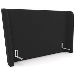 Cabeceira Cama Queen 160cm Nilo P05 Veludo Preto - Lyam Decor
