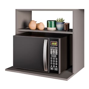 Suporte Aéreo Multiuso Para Forno Micro-Ondas Luara 60cm Grafite - Abmaza