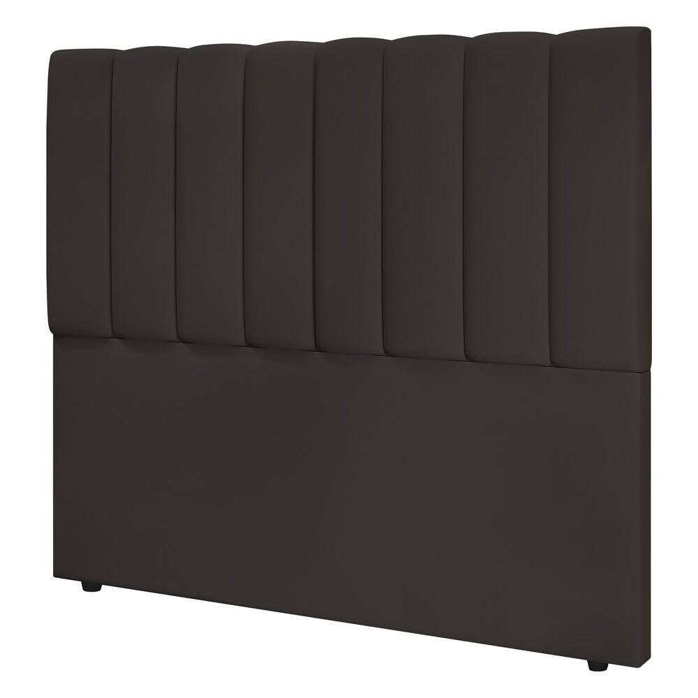 Cabeceira Cama Box Casal Queen Size Kharla 160cm Veludo Marrom - Abmaza