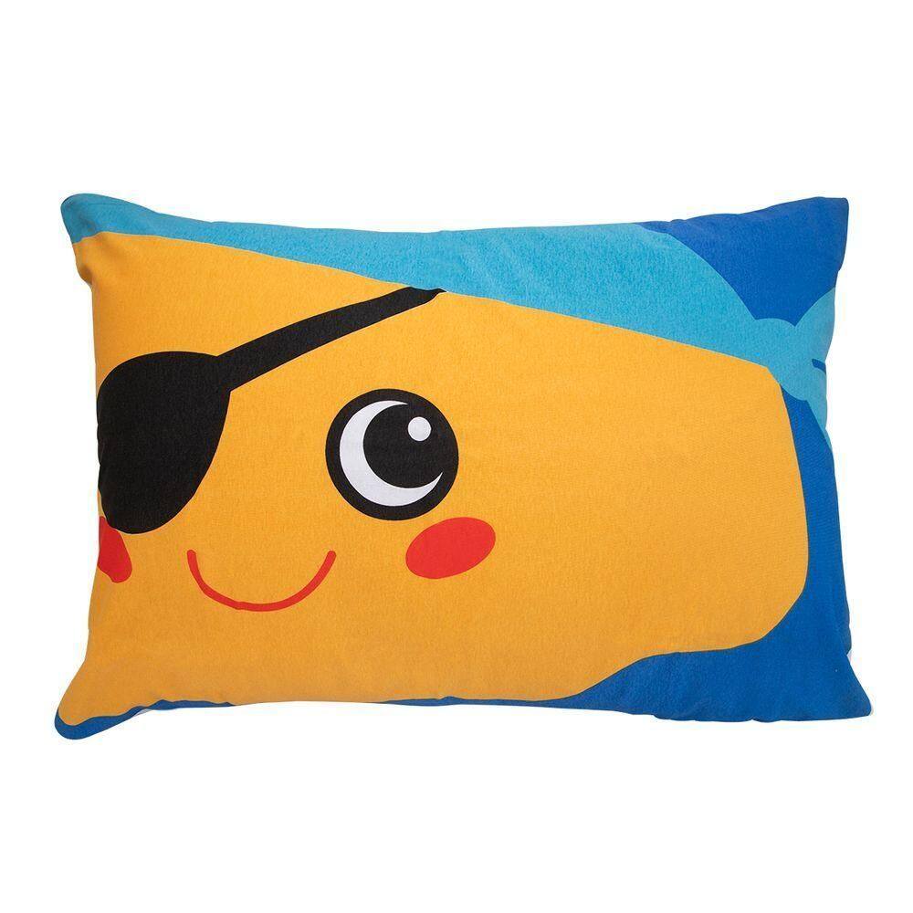 Fronha Portallar Malha 100% Algodão Estampa Localizada 48cmx68cm Branco