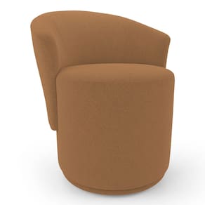 Poltrona Orgânica Living Mavi Fixa Bouclê Terracota - Abmaza