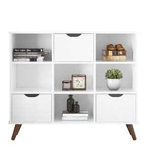 Nicho Organizador Retrô 1478 Com 3 Gavetas Branco - Qmovi Branco