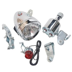 Farol dínamo 12V 6W Cromado para bicicletas Monark Caloi