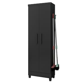 Armário Multiuso 2 Portas 879 Preto Fosco - Qmovi Preto Fosco