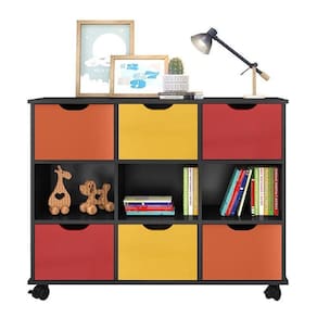 Nicho Organizador 1478 Com 6Gavetas Preto-colorido - Qmovi Preto-colorido
