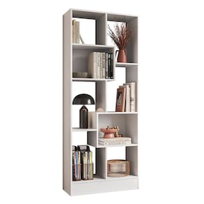 Estante Livreiro Com 8 Nichos Branco - Qmovi Branco