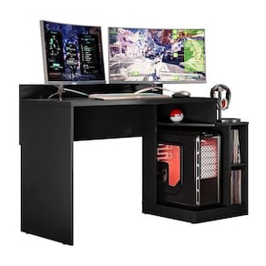 Mesa Para Gamer Play Preto - Pr Móveis Preto