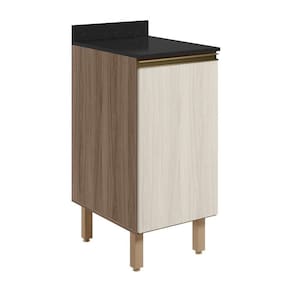 Balcao Com Tampo 1 Porta 40 Cm Mdf 12218 Carvalho Toq Bianco Toq Nicioli