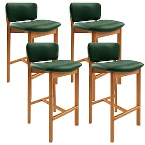 Kit 04 Banquetas Alta Para Cozinha Sala De Jantar Bar Dara L02 Couríssimo Verde Musgo - Lyam Decor