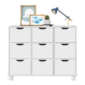 Nicho Organizador 1478 Com 9Gavetas Branco - Qmovi Branco