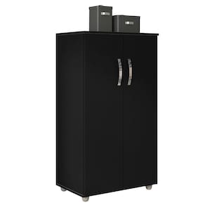 Armário Multiuso Rosana 2 Portas Preto - Ajl Móveis Preto