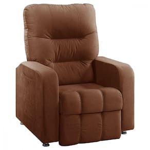 Poltrona Do Papai Reclinavel Para Sala Maldivas Veludo Terracota