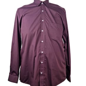 Camisa Social Manga Longa Vinho Zuza 5 Plus Size