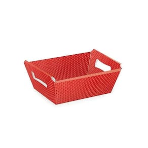 Cesta de Cartão Cristalino Vermelho G 32x24x11 - Cromus