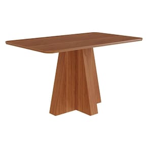 Mesa De Jantar Retangular Maitê 130x80 Cinamomo Com Tampo Em Mdf - Cimol Móveis Cinamomo