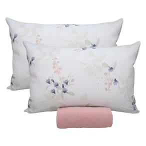 Jogo De Cama Portallar Queen Malha 100% Algodão Premiun Classic Marcela 3 Peças Rosa Brid