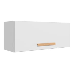 Armário Aéreo Geladeira Intenza 80cm 1 Porta Basculante Branco - Nicioli Branco