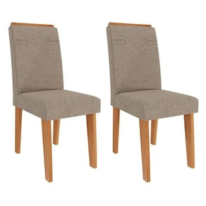 Conjunto 2 Cadeiras Taís Cinamomo-linho Bege - Cimol Móveis Cinamomo-linho Bege
