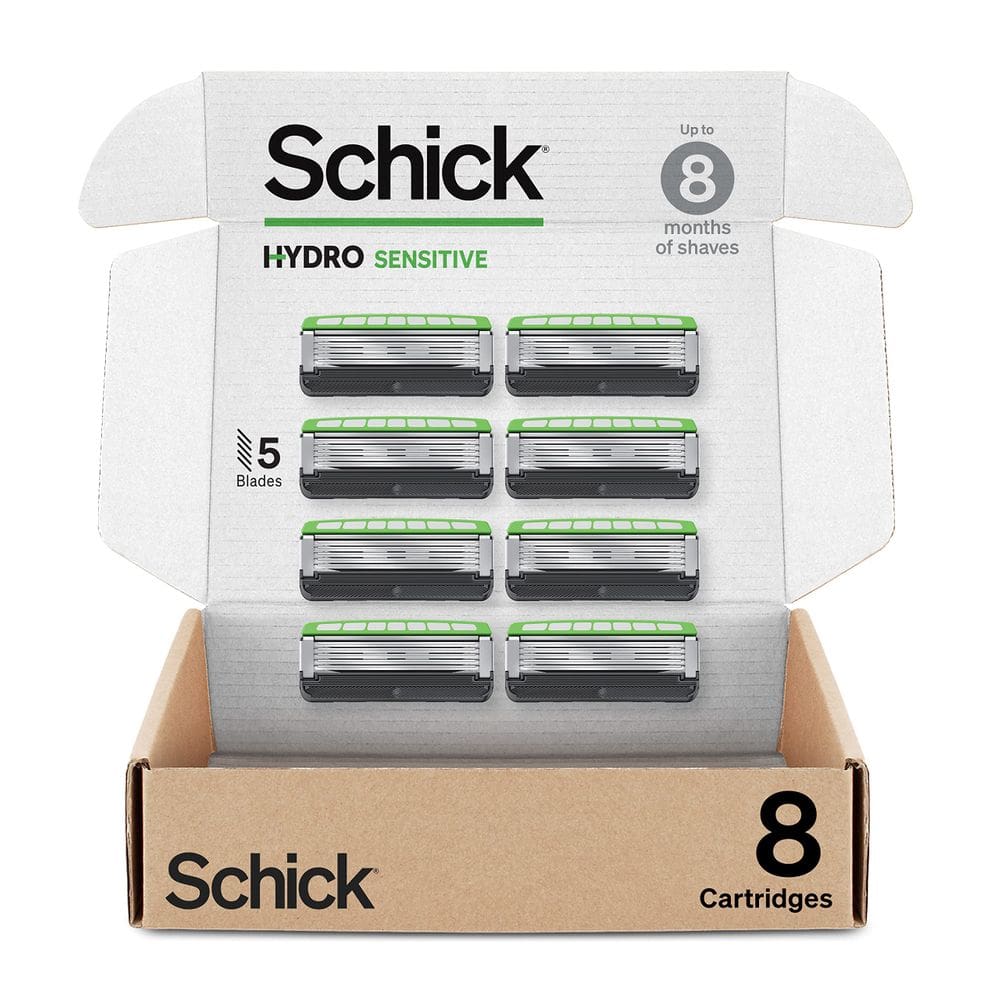 Recargas de barbear Schick Hydro Sensitive 8 quilates para homens