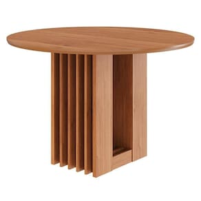 Mesa De Jantar Redonda Ariela 109cm Cinamomo Com Tampo Em Mdf - Cimol Móveis Cinamomo