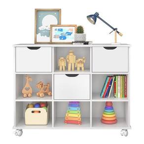Nicho Organizador 1478 Com 3 Gavetas Branco - Qmovi Branco