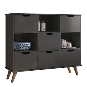 Nicho Organizador Retrô 1478 Com 6Gavetas Preto - Qmovi Preto