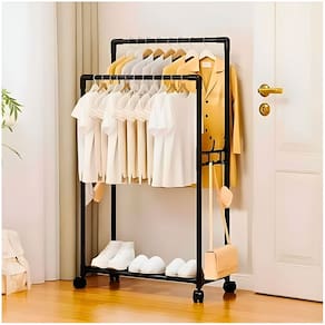 Organizador Duplo Completo: Arara, Cabideiro 1 Prateleira