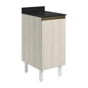 Balcao Com Tampo 1 Porta 40 Cm Mdf 12218 Bianco Toq Bianco Toq Nicioli