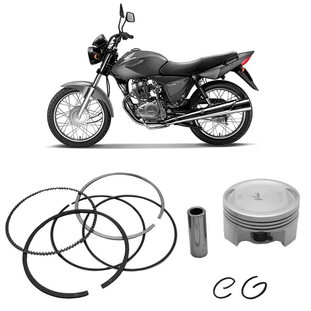 Kit Pistão Anel 0.25 CG 150 NXR 150 Bros Vini Controlflex