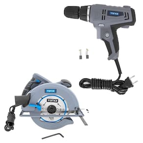 Furadeira Parafusadeira Elétrica Torkz TRE0013 e Serra Circular Profissional Torkz TRE0006